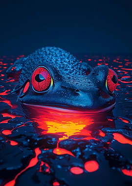 Frog in Lava