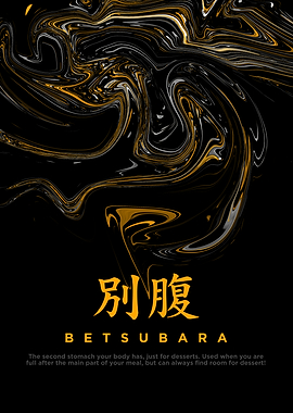 Betsubara - Japanese Word Art
