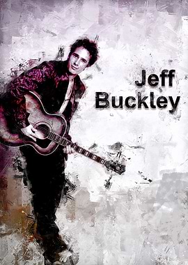 Jeff Buckley Watercolor Portrait