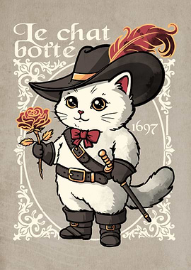 Le Chat Botté: Puss in Boots Illustration