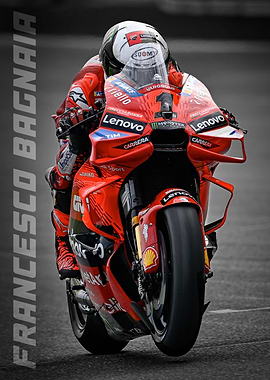 Pecco on Ducati Moto Bike