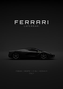 Black Ferrari LaFerrari Specs
