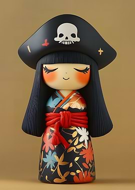 Kokeshi Doll Pirate