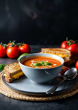 Tomato Soup and Grilled Cheese