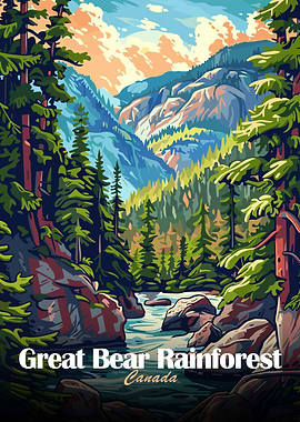 Great Bear Rainforest Canada Landscape Art