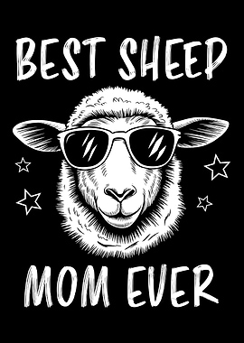 Best Sheep Mom Ever Illustration