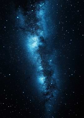 Blue Milky Way Galaxy