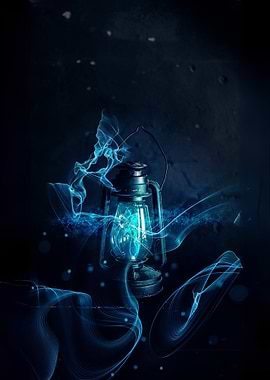 Mystical Blue Lantern