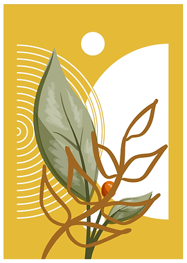 Abstract Botanical Art Print