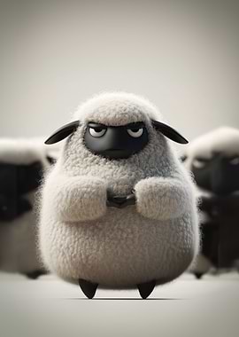 Angry Sheep Cartoon Characters
