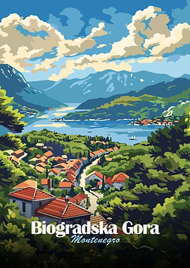 Biogradska Gora, Montenegro Travel Poster