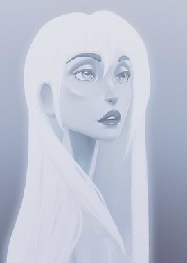 Monochromatic Portrait of a Woman