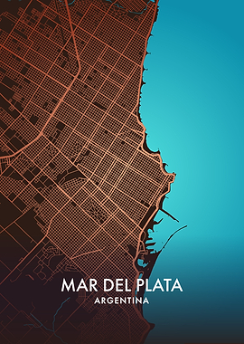 Mar del Plata, Argentina Map