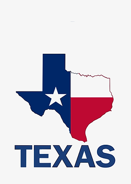 Texas State Flag Map