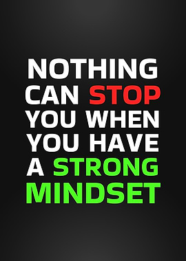 Strong Mindset Motivational Quote