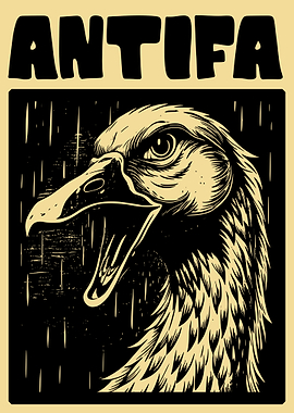 Antifa Goose Propaganda Poster