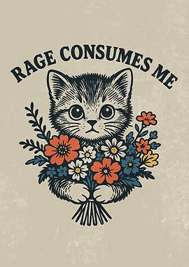 Rage Consumes Me Kitten