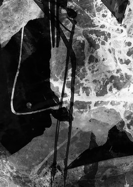 Abstract Black and White Composition