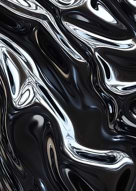 Abstract Chrome Swirls