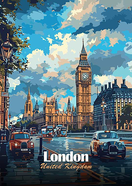 London, United Kingdom Cityscape