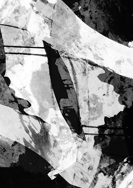 Abstract Black and White Composition