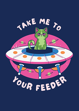 Cat in UFO: Take Me
