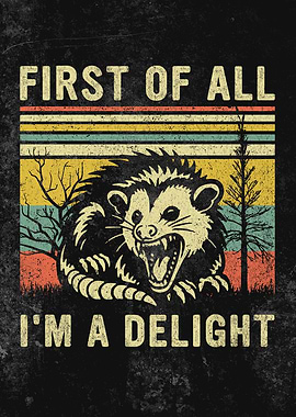 First of All, I'm a Delight - opossum