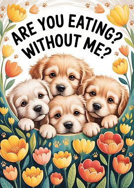 Springtime Snack Patrol: Hungry Dogs in Bloom