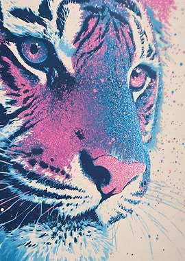 Glittering Tiger Portrait