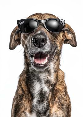 Cool Plott Hound Dog with Sunglasses