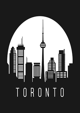 Toronto Skyline Silhouette