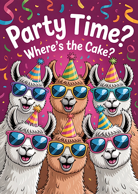 Party Llamas: Where’s the Cake?