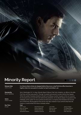 Minority Report Movie Poster