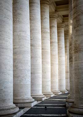 Row of Marble Columns Architecture
