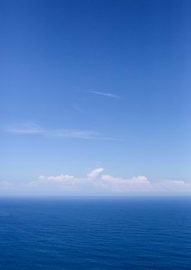 Blue Sky and Ocean View