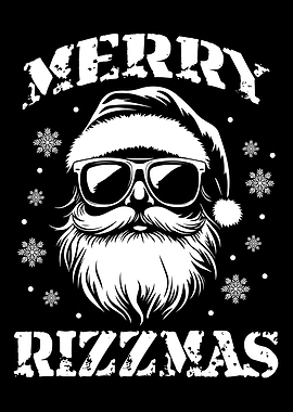 Merry Rizzmas Santa Claus Graphic