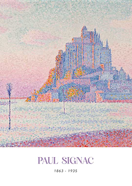 Paul Signac Mont Saint-Michel Painting