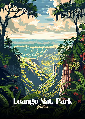 Loango National Park, Gabon Illustration