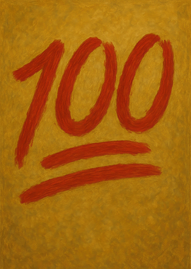 100 Points Emoji Art