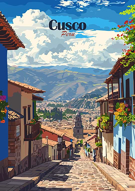 Cusco, Peru Travel Poster