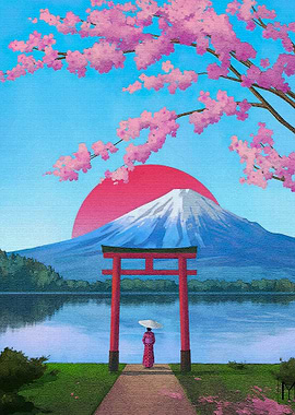 Japanese Landscape Fuji