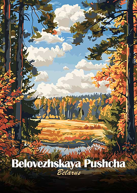 Belovezhskaya Pushcha, Belarus Landscape Art