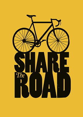 Share the Road Bicycle Graphic