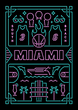 Miami South Beach Neon Art