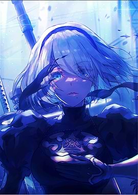 2B Nier Automata Digital Art