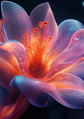 Glowing Abstract Flower