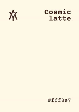 Cosmic Latte Color Palette