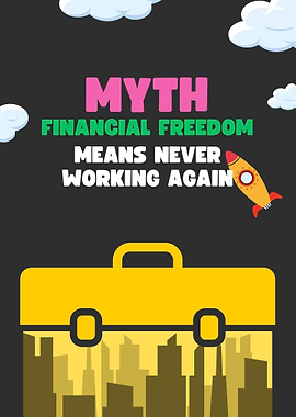 Financial Freedom Myth Illustration