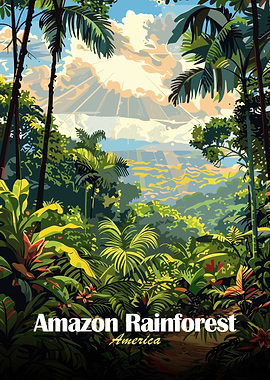 Amazon Rainforest Illustration