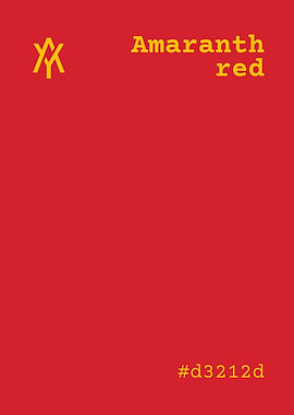 Amaranth Red Color Swatch